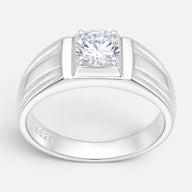 Anillo Sello Circón 22