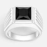 Anillo Sello Circón Ónix 26
