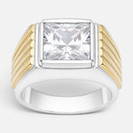 Anillo Sello Circón y Oro 29