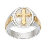 Anillo Sello Cruz en Oro 19
