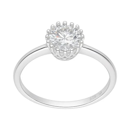 Anillo Solitario Moissanita 16