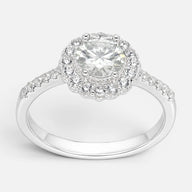 Anillo Solitario Moissanita y Circones 16