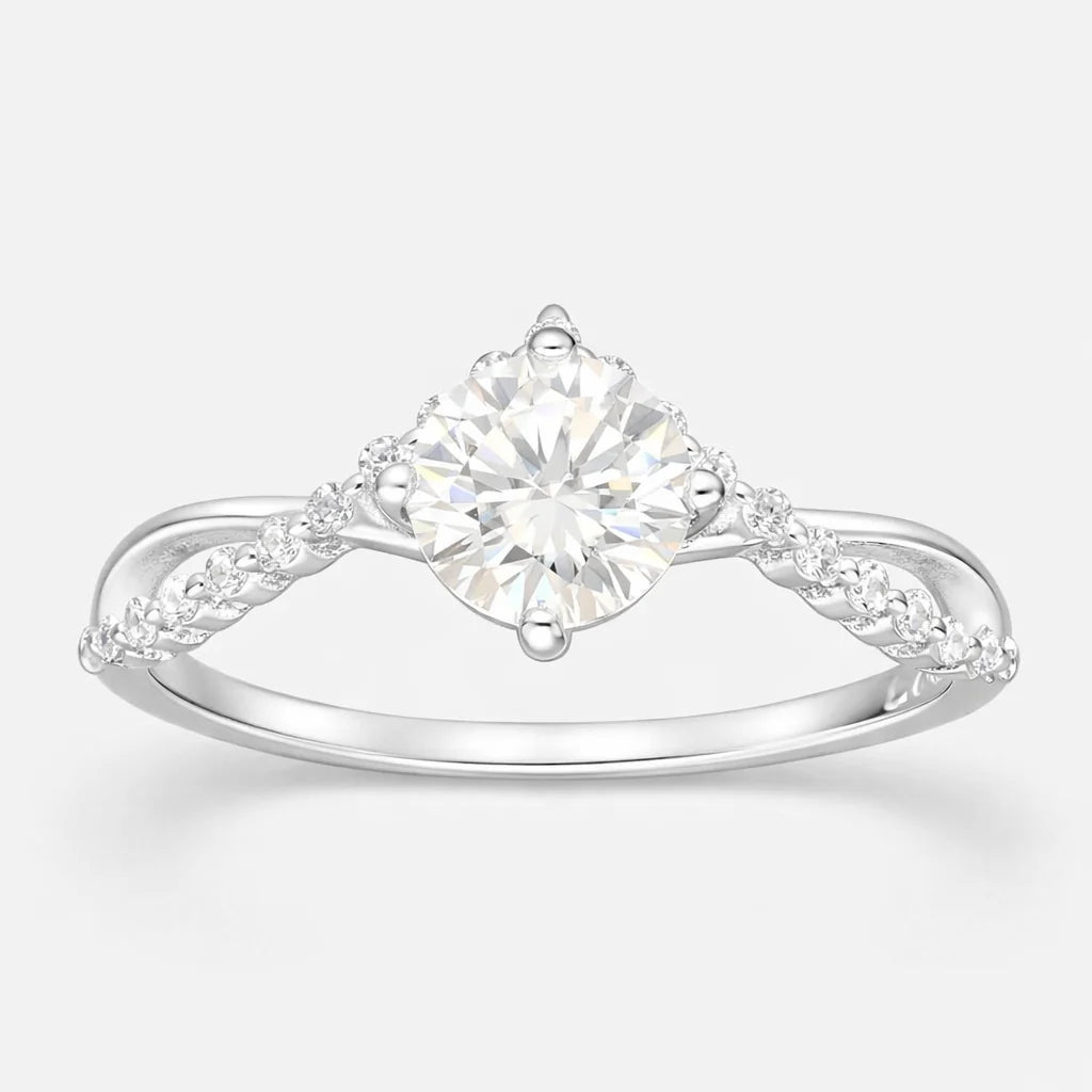 Anillo del Deseo Moissanita y Circones 15