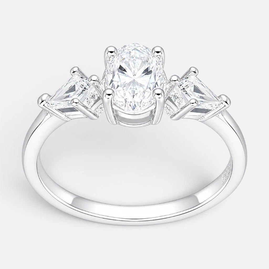 Anillo Moissanita y Circones 16