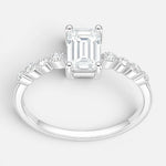 Anillo Solitario Moissanita y Circones 20