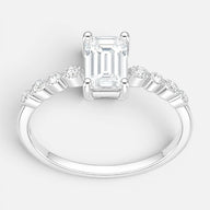 Anillo Solitario Moissanita y Circones 20