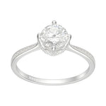 Anillo Solitario Moissanita y Circones 19