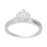 Anillo Solitario Moissanita y Circones 19