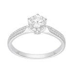 Anillo Solitario Moissanita y Circones 15