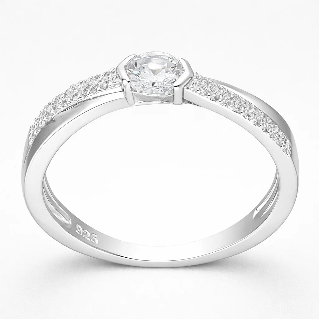 Anillo Líneas Cruzadas Circón 16