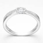 Anillo Líneas Cruzadas Circón 14
