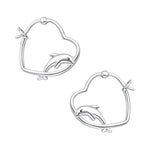 Argolla Corazón Delfín 16x19 mm