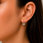 Argolla Corazón Patita Esmaltada 18 mm