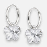Argolla Flor Cristal Hecho con Swarovski 14 mm