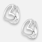 Argolla Huggie Mini Corazón 11 mm
