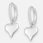 Argolla Huggie Corazón Circones 12 mm