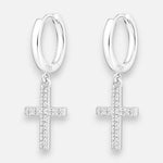 Argolla Huggie Cruz Circones 12 mm