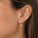 Argolla Huggie Cruz Circones 12 mm