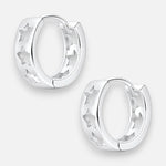 Argolla Huggie Estrellas 11 mm