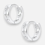 Argolla Huggie Estrellas 11 mm