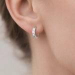 Argolla Huggie Facetada 15 mm