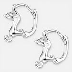 Argolla Huggie Gatito 15x13 mm