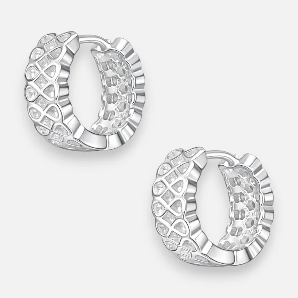 Argolla Huggie Infinitos 12 mm
