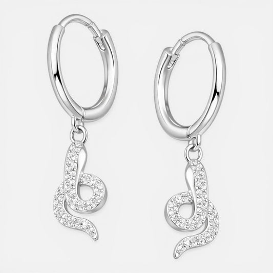 Argolla Huggie Serpiente Circones 11 mm