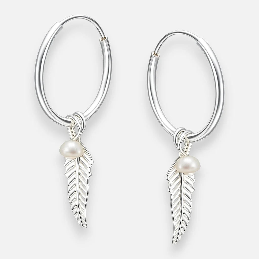 Argolla Perla Pluma 14 mm