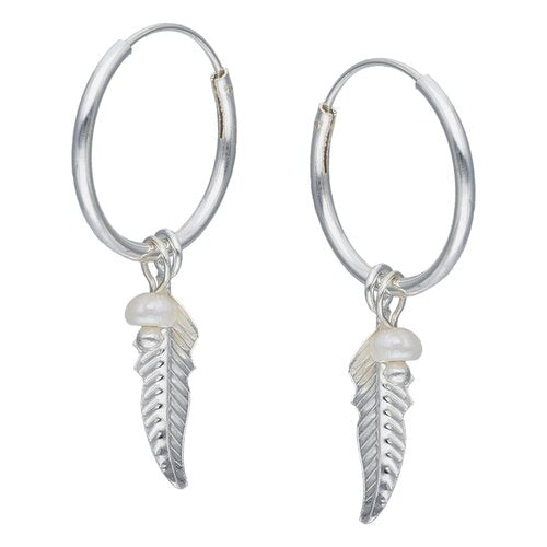 Argolla Perla Pluma 14 mm