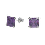 Aro Circón Amatista 6x6 mm