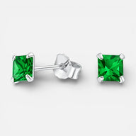 Aro Circón Esmeralda 4x4 mm