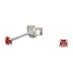 Aro Circón Granate Naranja 2x2 mm