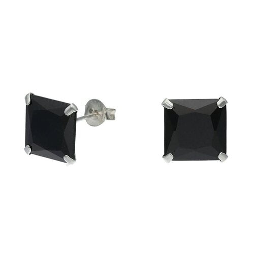 Aro Circón Ónix 10x10 mm
