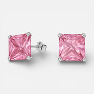 Aro Circón Rosa Francia 10x10 mm