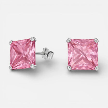 Aro Circón Rosa Francia 10x10 mm
