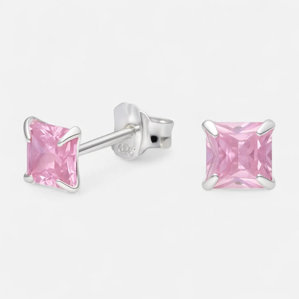 Aro Circón Rosa Francia 4x4 mm