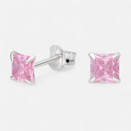 Aro Circón Rosa Francia 4x4 mm