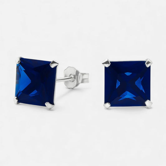Aro Circón Zafiro 8x8 mm