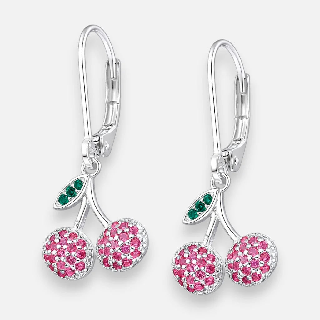 Aro Clip Cerezas Circones Multicolor