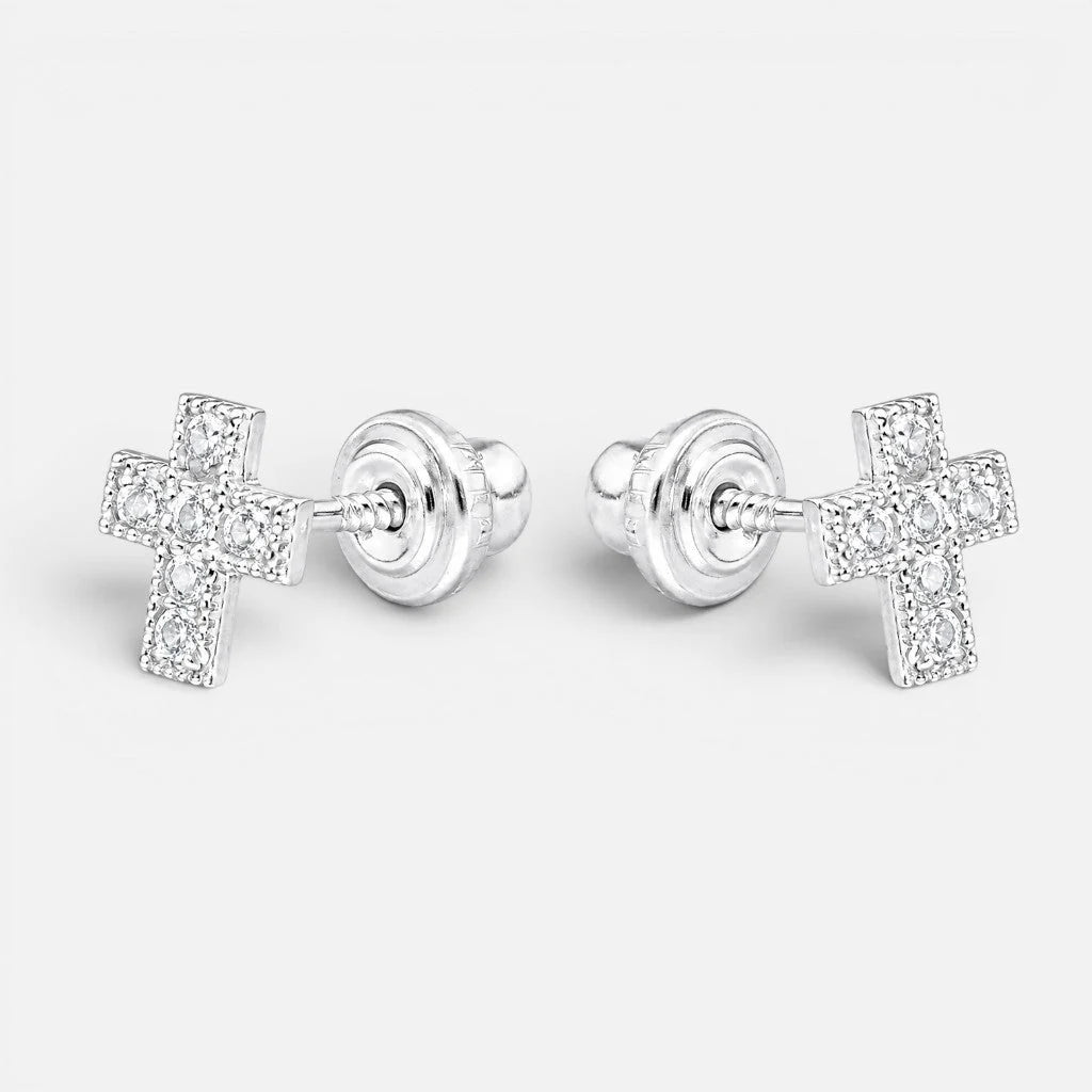 Aro con Tope Cruz Circones 7x6 mm