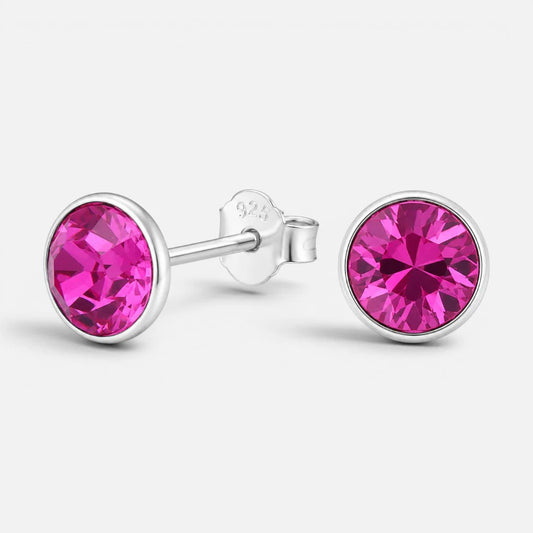 Aro Cristal Fucsia 6 mm