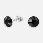 Aro Cristal Hecho con Swarovski Negro 8 mm