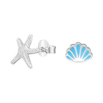 Aro Desigual Estrella de Mar Circones Concha Esmaltada