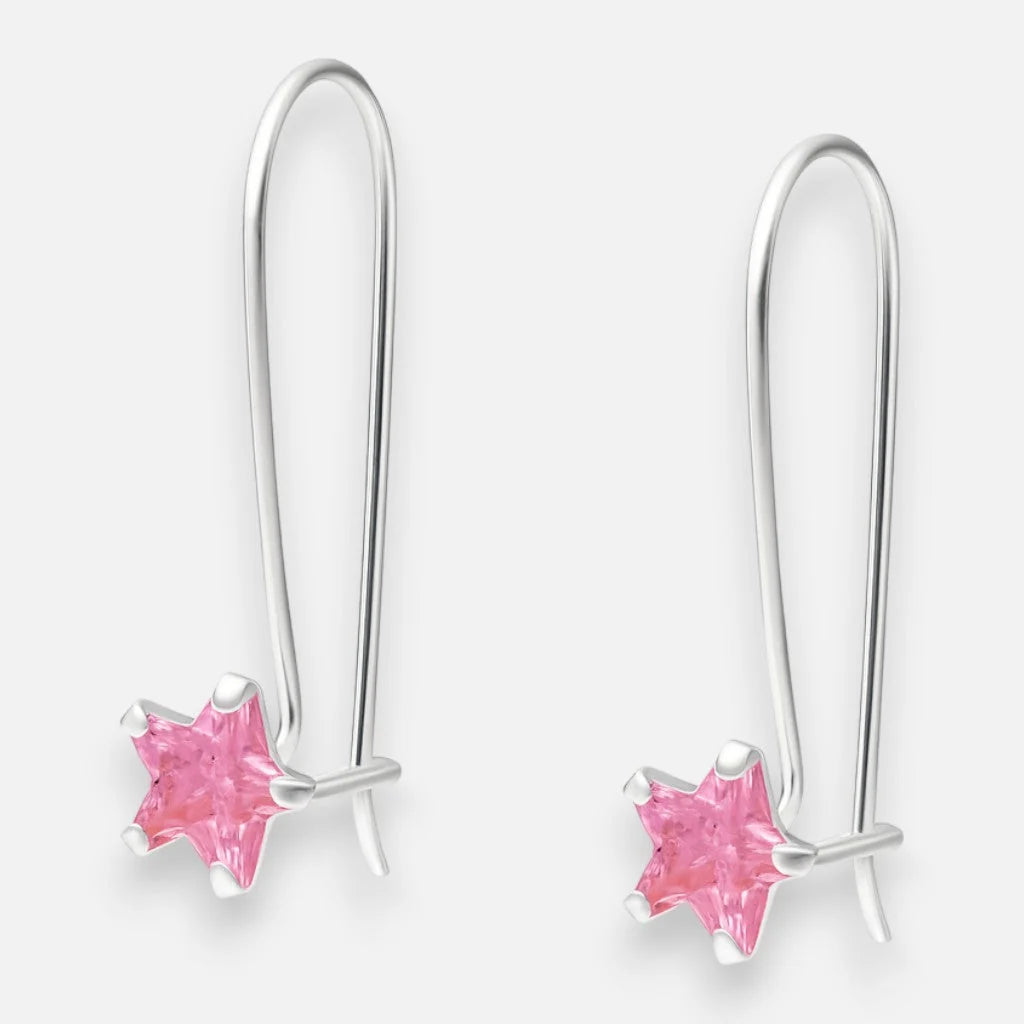 Aro Estrella Circón Rosa Francia 6 mm