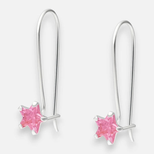 Aro Estrella Circón Rosa Francia 6 mm