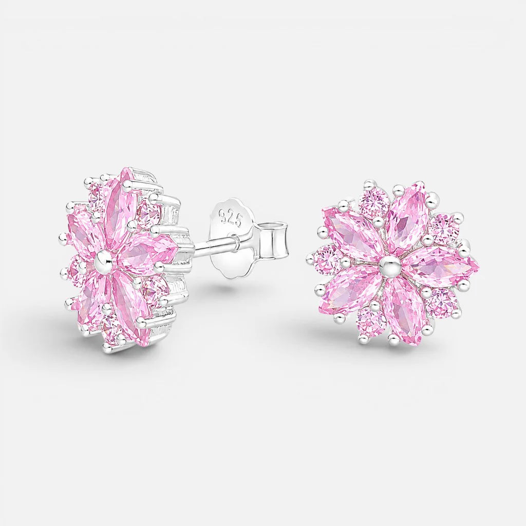 Aro Flor circones Rosa Francia 8 mm