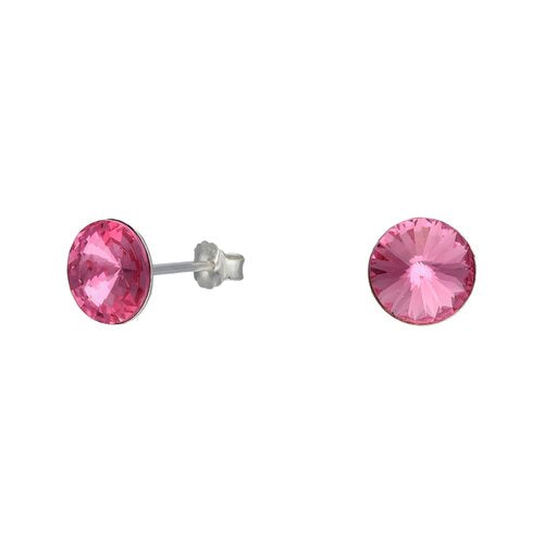 Aro Hecho con Cristal Swarovski® Rosado 8 mm