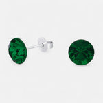 Aro Hecho con Cristal Swarovski Verde 8 mm