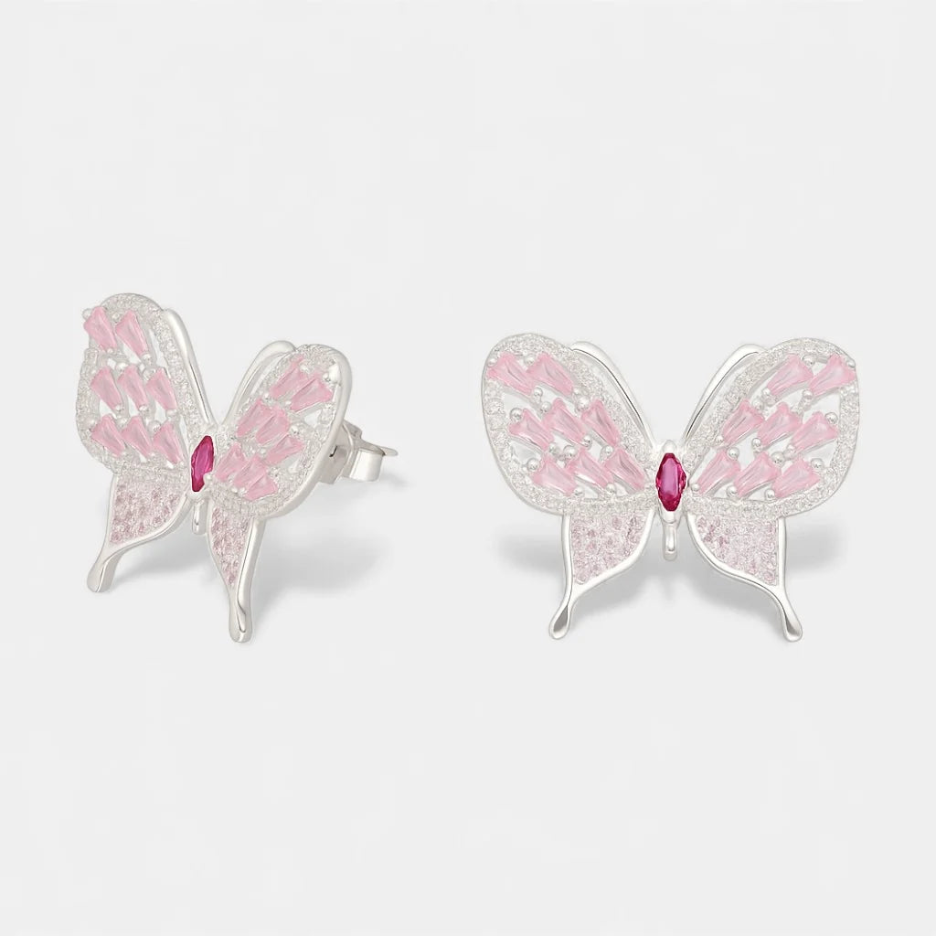 Aro Mariposa Circones Baguette Multicolor